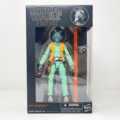 Vintage Hasbro Star Wars Black Series Sealed Figures Greedo - Orange #07 - Black Series Hasbro Star Wars Action Figure