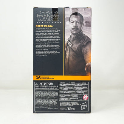Vintage Hasbro Star Wars Black Series Sealed Figures Greef Karga MAN 06 - Black Series Hasbro Star Wars Action Figure