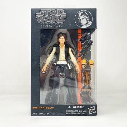 Vintage Hasbro Star Wars Black Series Sealed Figures Han Solo #08 - Orange Line - Hasbro Black Series (2013)