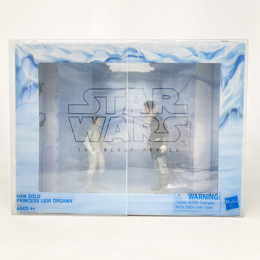Vintage Hasbro Star Wars Black Series Sealed Figures Han Solo and Princess Leia Organa (Hoth) - Hasbro Black Series (2018)