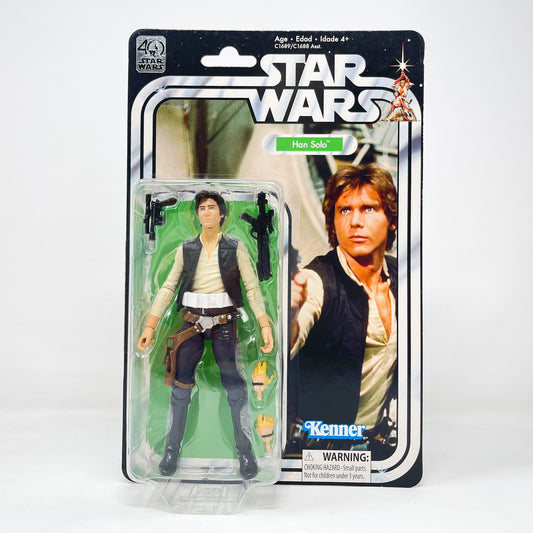 Vintage Hasbro Star Wars Black Series Sealed Figures Han Solo (ANH) - 40th Anniversary - Hasbro Black Series (2017)