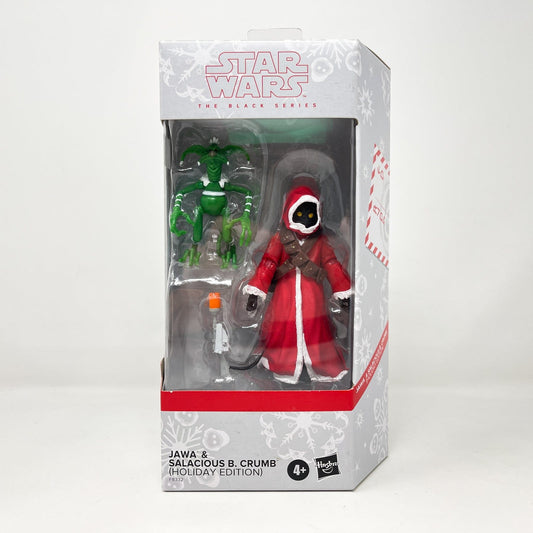 Vintage Hasbro Star Wars Black Series Sealed Figures Holiday Jawa with Salacious B. Crumb - Black Series Hasbro Star Wars Action Figure