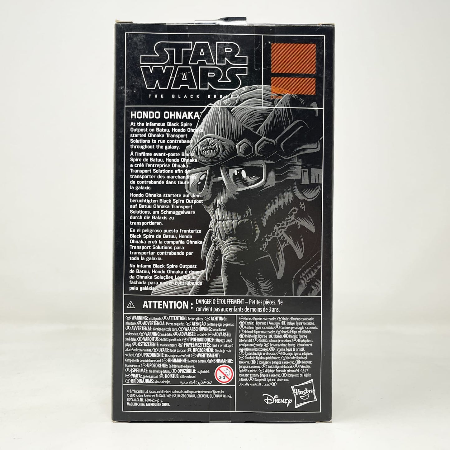 Vintage Hasbro Star Wars Black Series Sealed Figures Hondo Ohnaka (Galaxy's Edge) - Hasbro Black Series (2020)