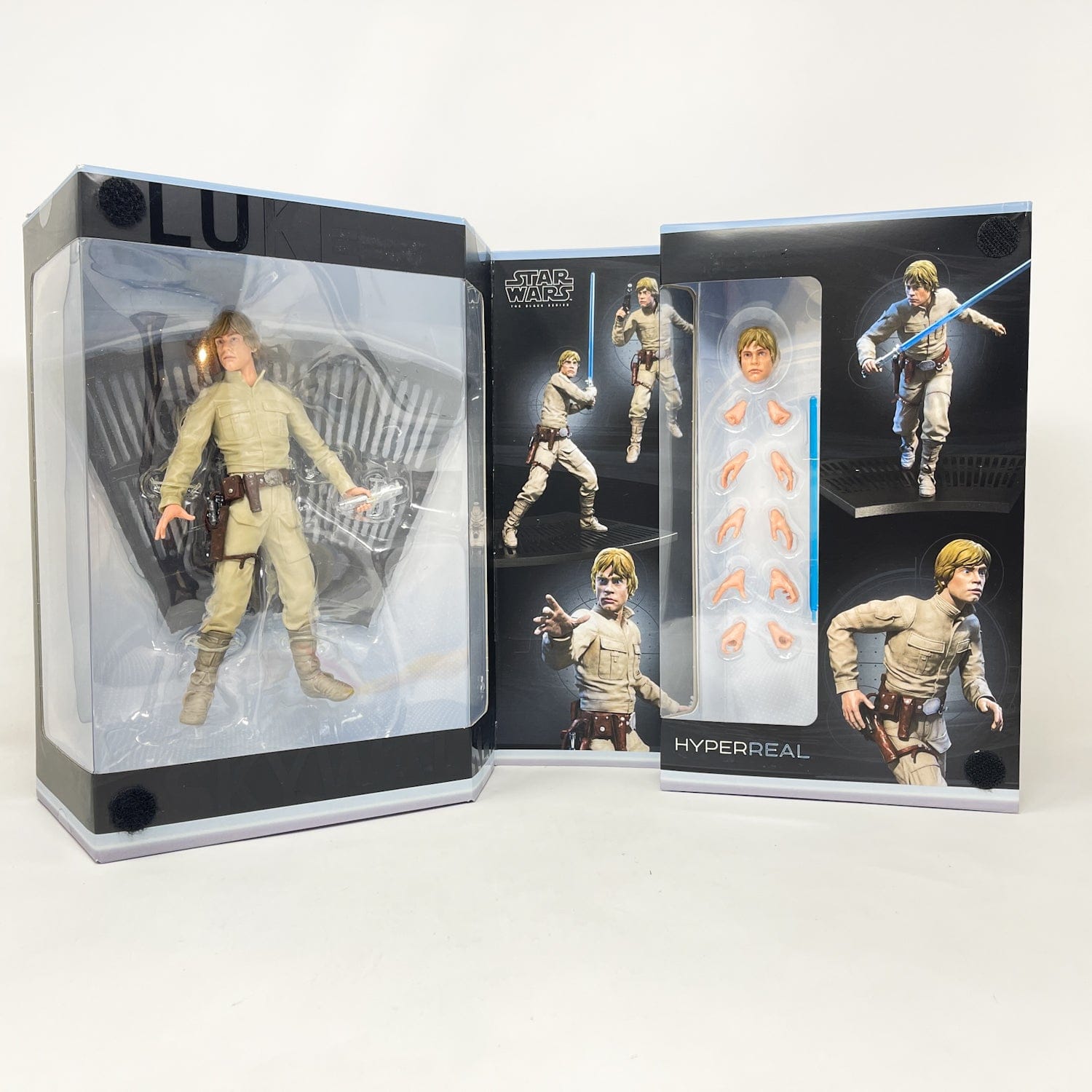 Vintage Hasbro Star Wars Black Series Sealed Figures HyperReal Luke Skywalker - Hasbro Black Series