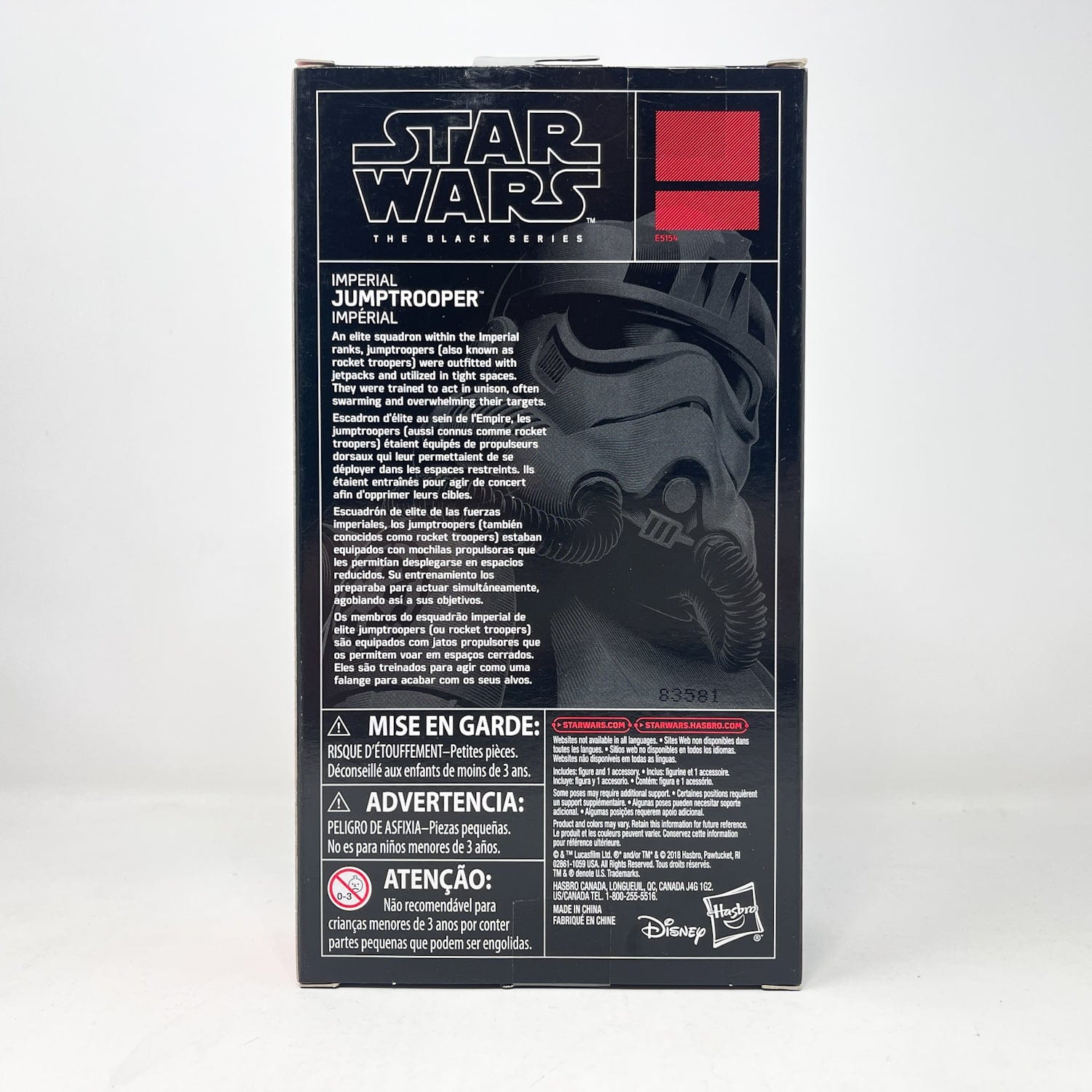 Vintage Hasbro Star Wars Black Series Sealed Figures Imperial Jump Trooper (2019) - Black Series Hasbro Star Wars Action Figure