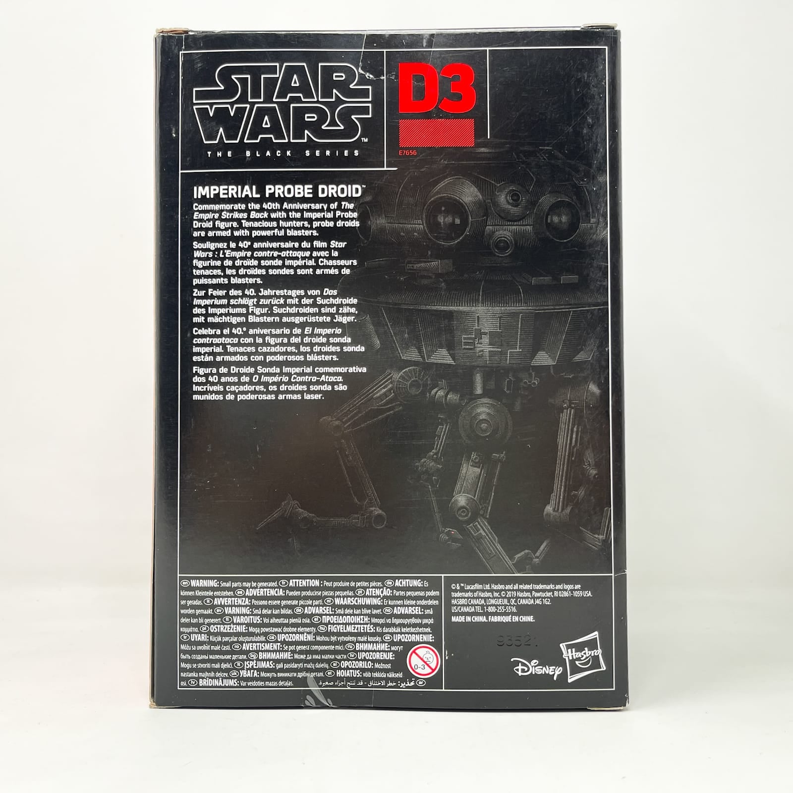 Vintage Hasbro Star Wars Black Series Sealed Figures Imperial Probe Droid (Deluxe) D3 - 40th Anniversary - Hasbro Black Series (2020)