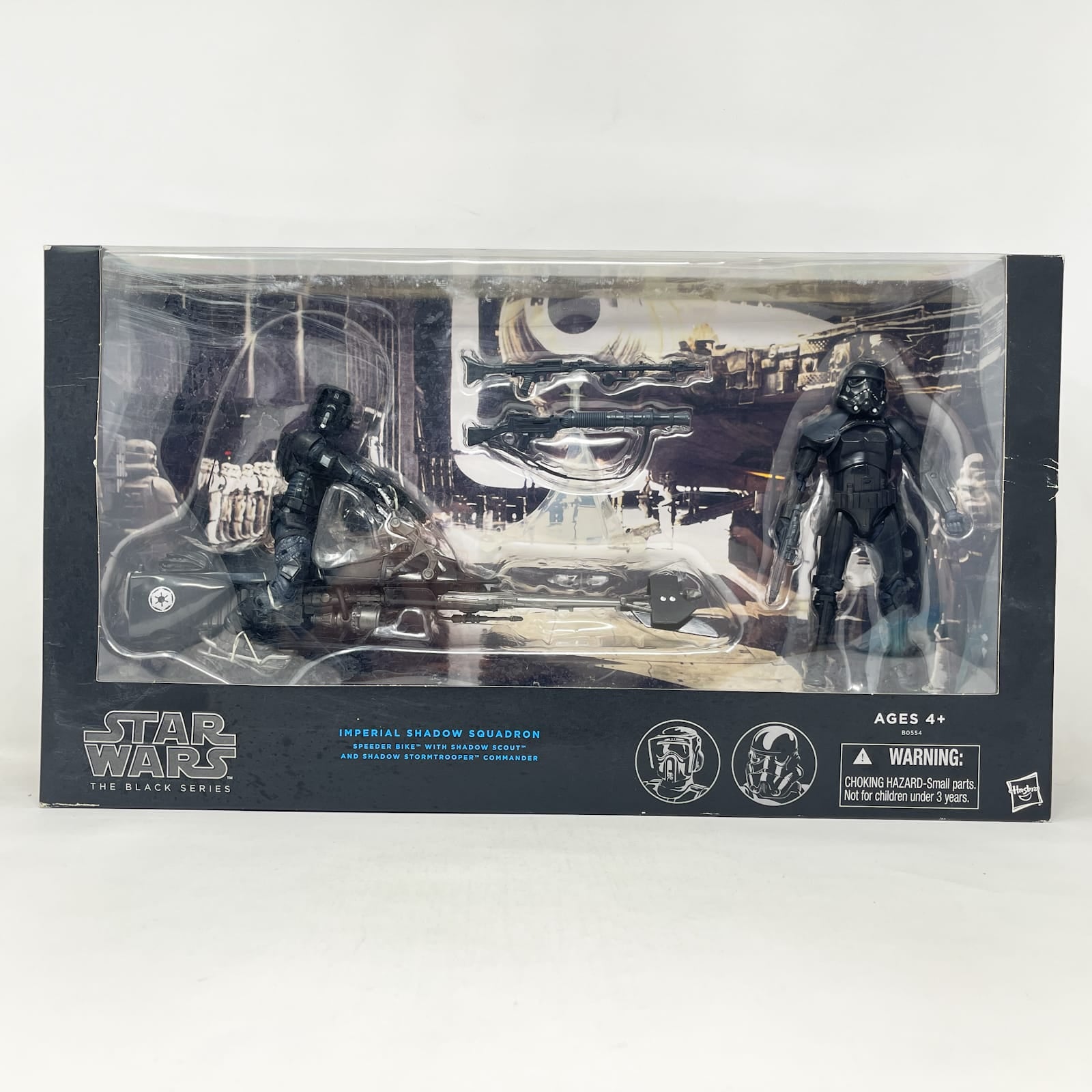 Vintage Hasbro Star Wars Black Series Sealed Figures Imperial Shadow Squadron Speeder Bike with Clone Troopers - Hasbro Black Series (2015)
