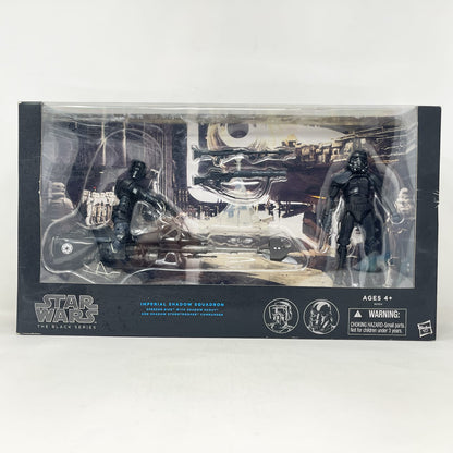 Vintage Hasbro Star Wars Black Series Sealed Figures Imperial Shadow Squadron Speeder Bike with Clone Troopers - Hasbro Black Series (2015)