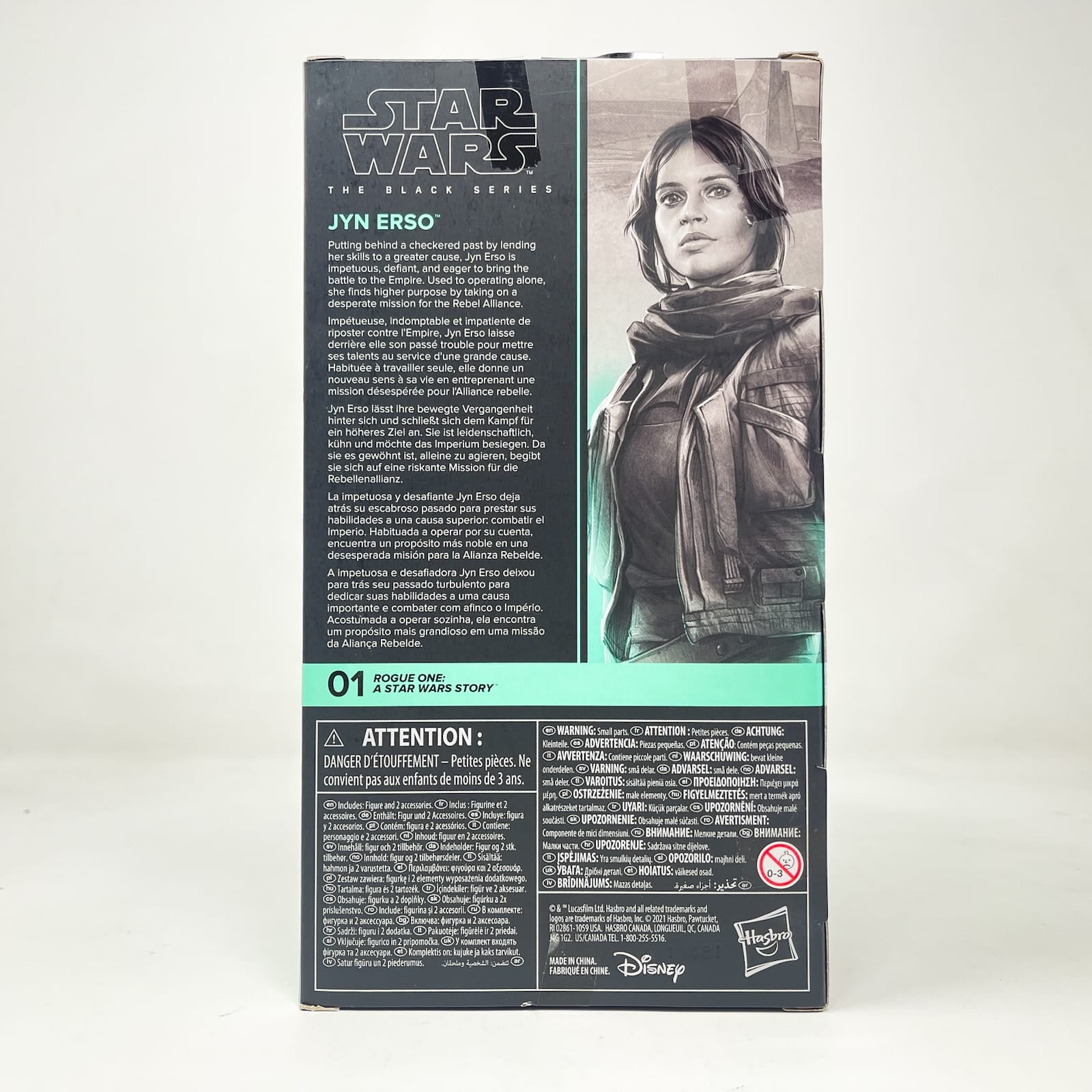 Vintage Hasbro Star Wars Black Series Sealed Figures Jyn Erso (Rogue One) RO01 - Hasbro Black Series (2021)