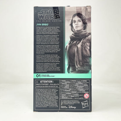 Vintage Hasbro Star Wars Black Series Sealed Figures Jyn Erso (Rogue One) RO01 - Hasbro Black Series (2021)