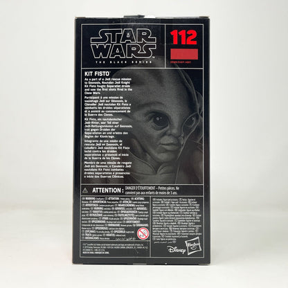 Vintage Hasbro Star Wars Black Series Sealed Figures Kit Fisto #112 - Hasbro Black Series (2020)