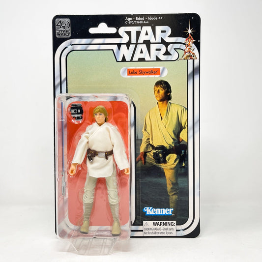 Vintage Hasbro Star Wars Black Series Sealed Figures Luke Skywalker (ANH) - Black Series 40th Hasbro Star Wars Action Figure