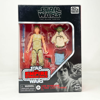 Vintage Hasbro Star Wars Black Series Sealed Figures Luke Skywalker Dagobah & Yoda (Deluxe) D4 - Hasbro Black Series (2020)