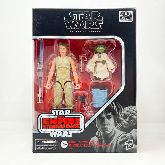 Vintage Hasbro Star Wars Black Series Sealed Figures Luke Skywalker Dagobah & Yoda (Deluxe) D4 - Hasbro Black Series (2020)