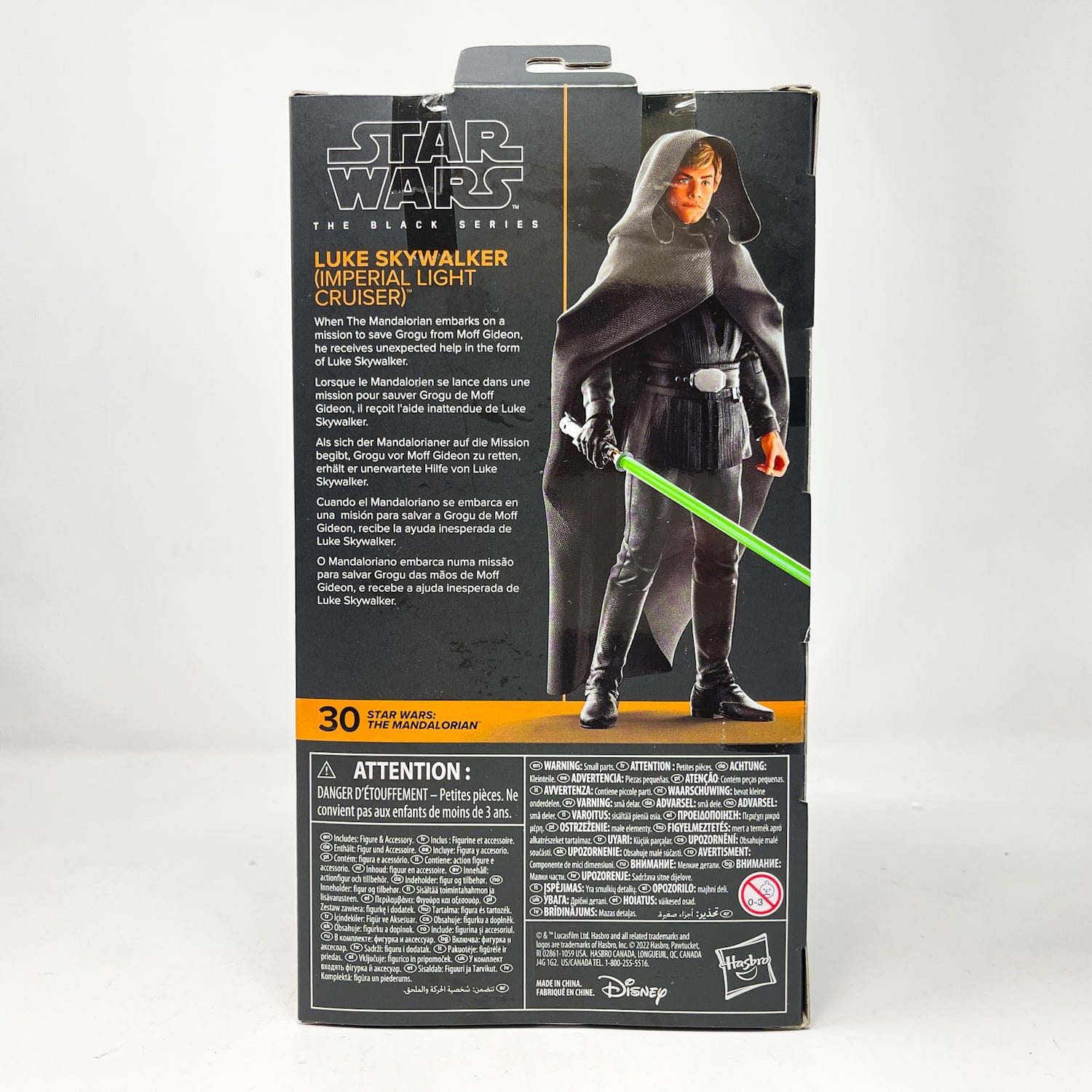 Vintage Hasbro Star Wars Black Series Sealed Figures Luke Skywalker (Imperial Light Cruiser) - MAN #30 - Black Series Hasbro Star Wars