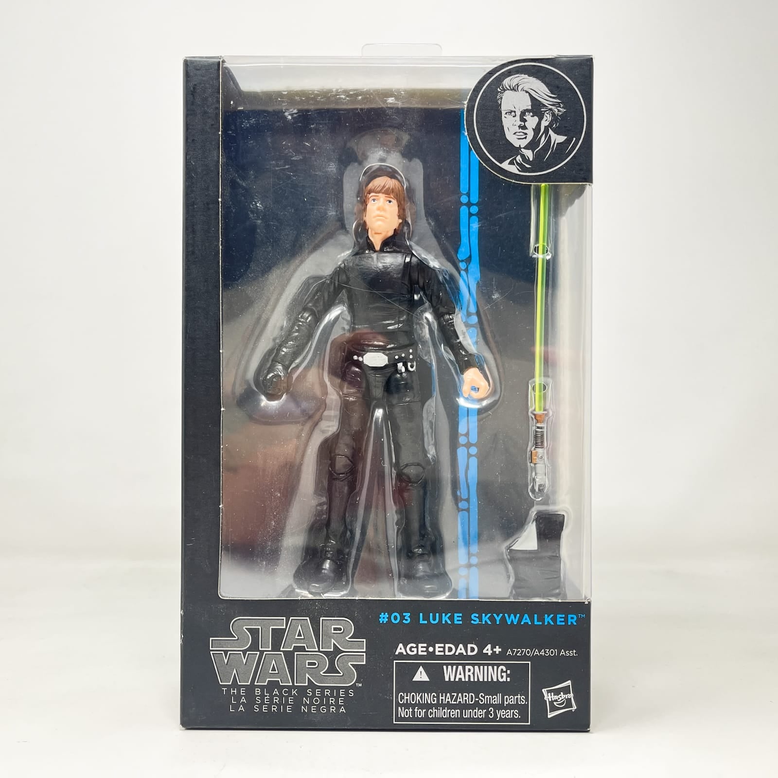 Vintage Hasbro Star Wars Black Series Sealed Figures Luke Skywalker - Jedi Knight #03 - Orange Line - Hasbro Black Series (2014)