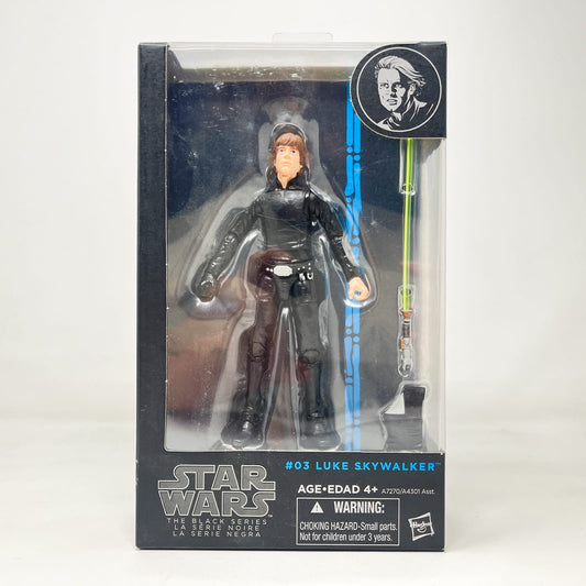 Vintage Hasbro Star Wars Black Series Sealed Figures Luke Skywalker - Jedi Knight #03 - Orange Line - Hasbro Black Series (2014)