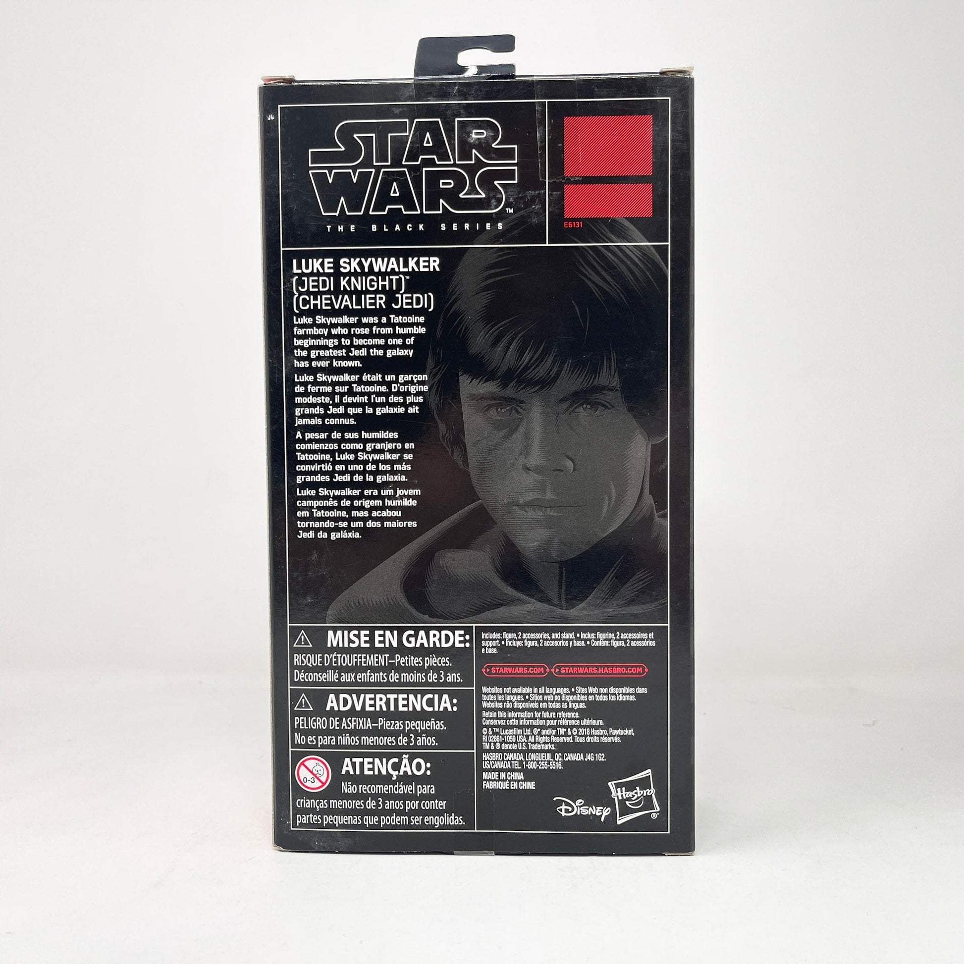 Vintage Hasbro Star Wars Black Series Sealed Figures Luke Skywalker (Jedi Knight) - Black Series Hasbro Star Wars Action Figure