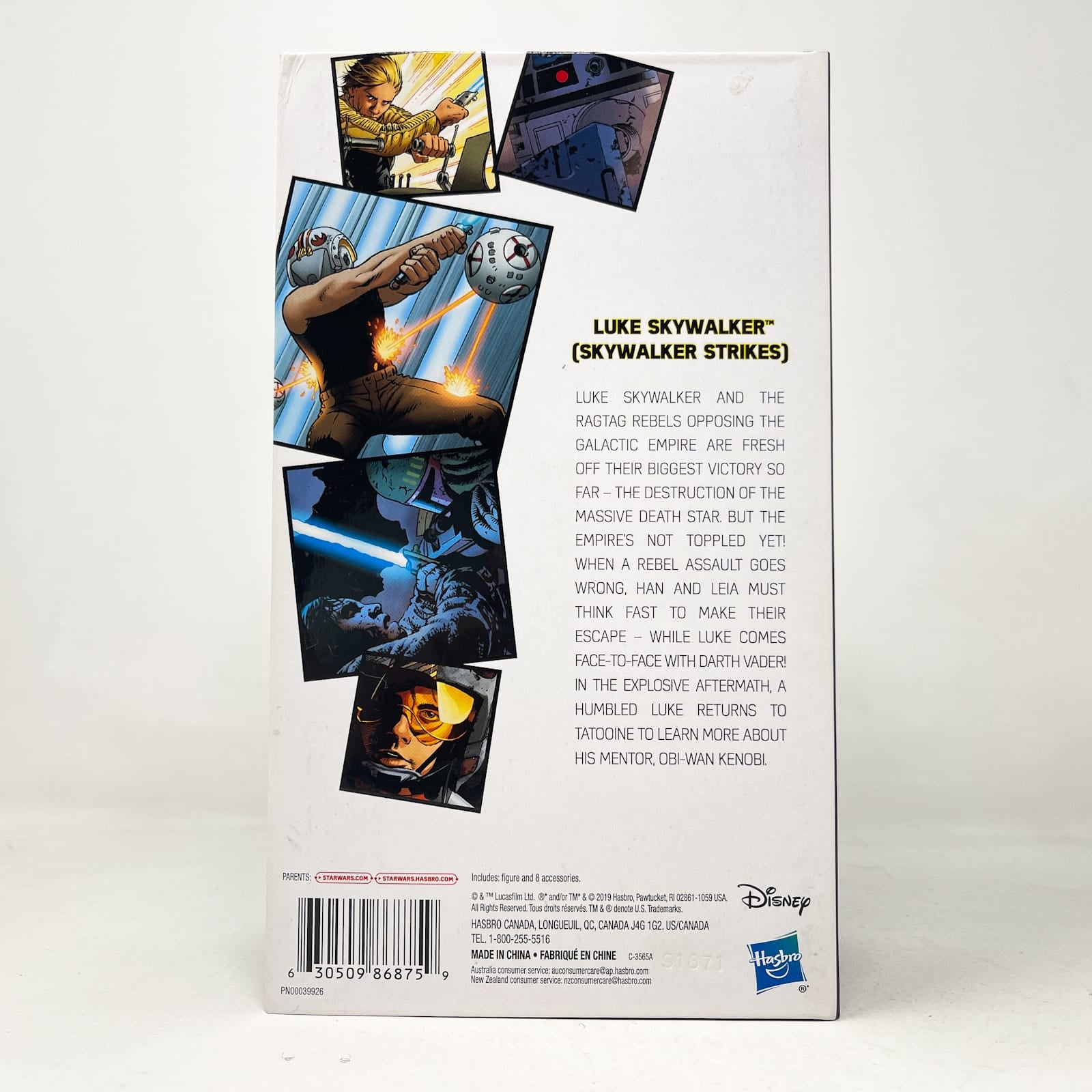 Vintage Hasbro Star Wars Black Series Sealed Figures Luke Skywalker (Skywalker Strikes) Comic Pack - Hasbro Black Series (2019)