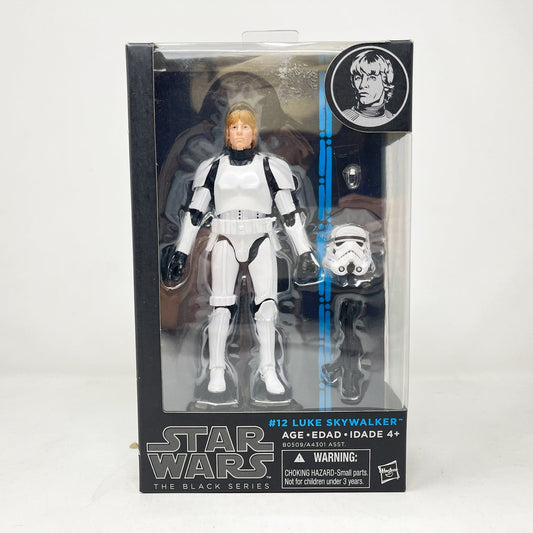 Vintage Hasbro Star Wars Black Series Sealed Figures Luke Skywalker - Stormtrooper Disguise #12 (2015) Blue Line - Black Series Hasbro Star Wars Action Figure
