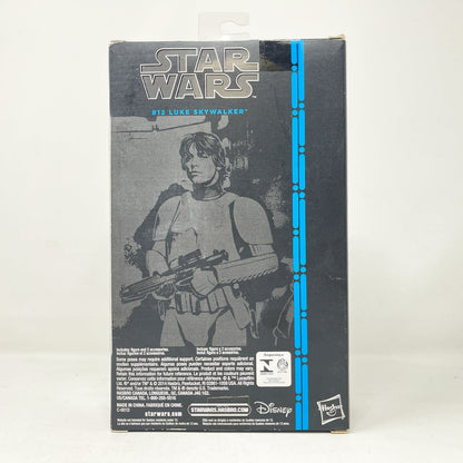 Vintage Hasbro Star Wars Black Series Sealed Figures Luke Skywalker - Stormtrooper Disguise #12 (2015) Blue Line - Black Series Hasbro Star Wars Action Figure