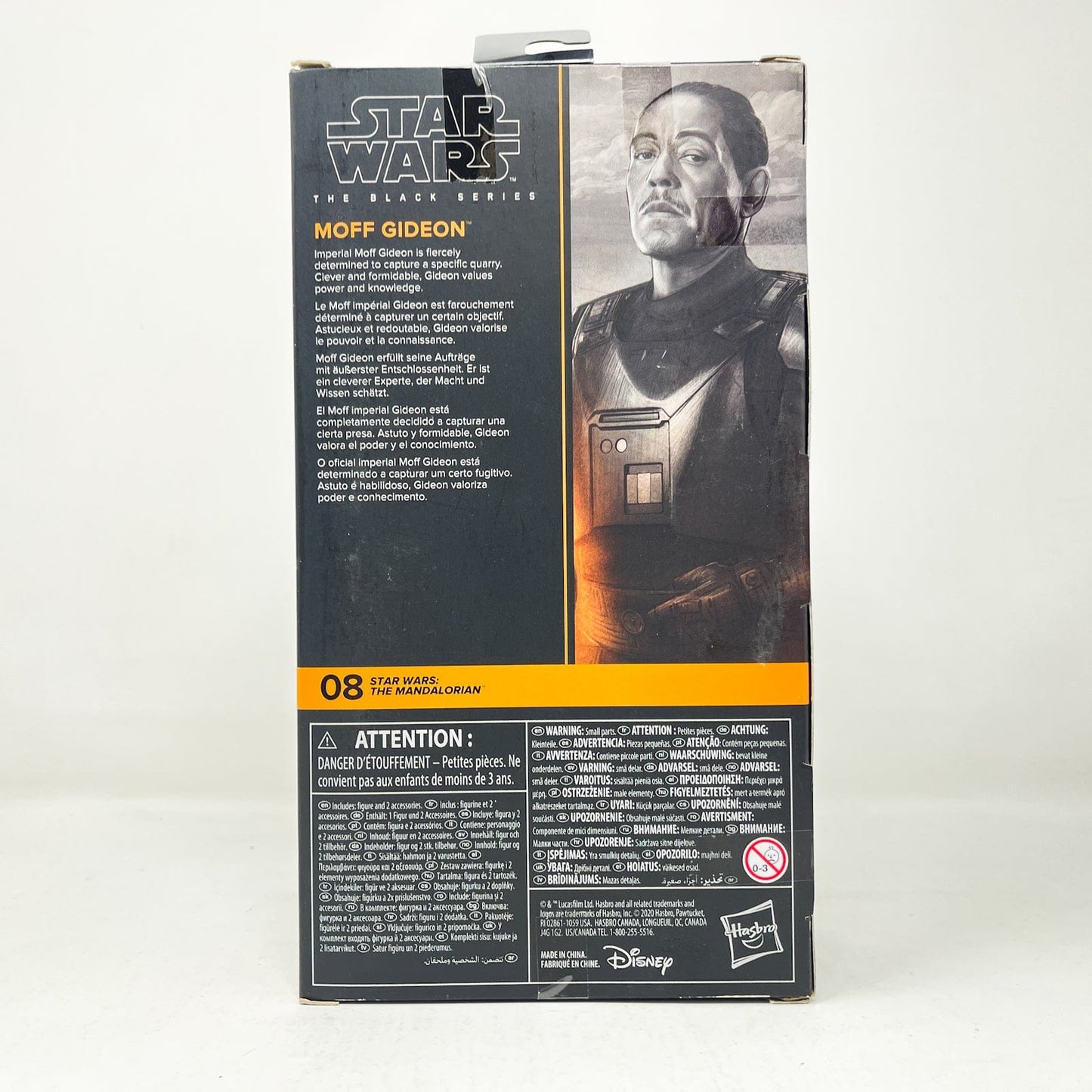 Vintage Hasbro Star Wars Black Series Sealed Figures Moff Gideon - Black Series MAN 08 Hasbro Star Wars Action Figure