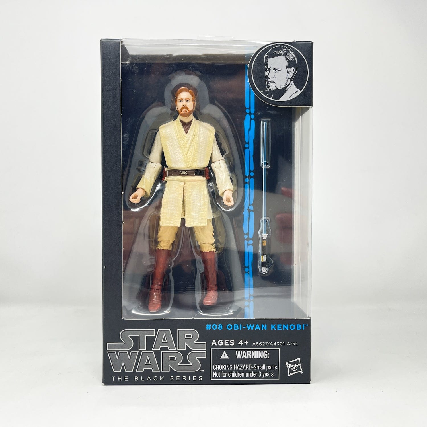 Vintage Hasbro Star Wars Black Series Sealed Figures Obi Wan Kenobi #08 (2014) Blue Line - Black Series Hasbro Star Wars Action Figure