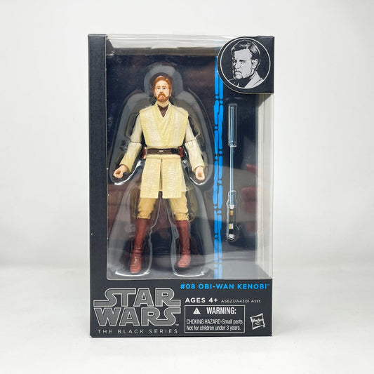 Vintage Hasbro Star Wars Black Series Sealed Figures Obi Wan Kenobi #08 (2014) Blue Line - Black Series Hasbro Star Wars Action Figure