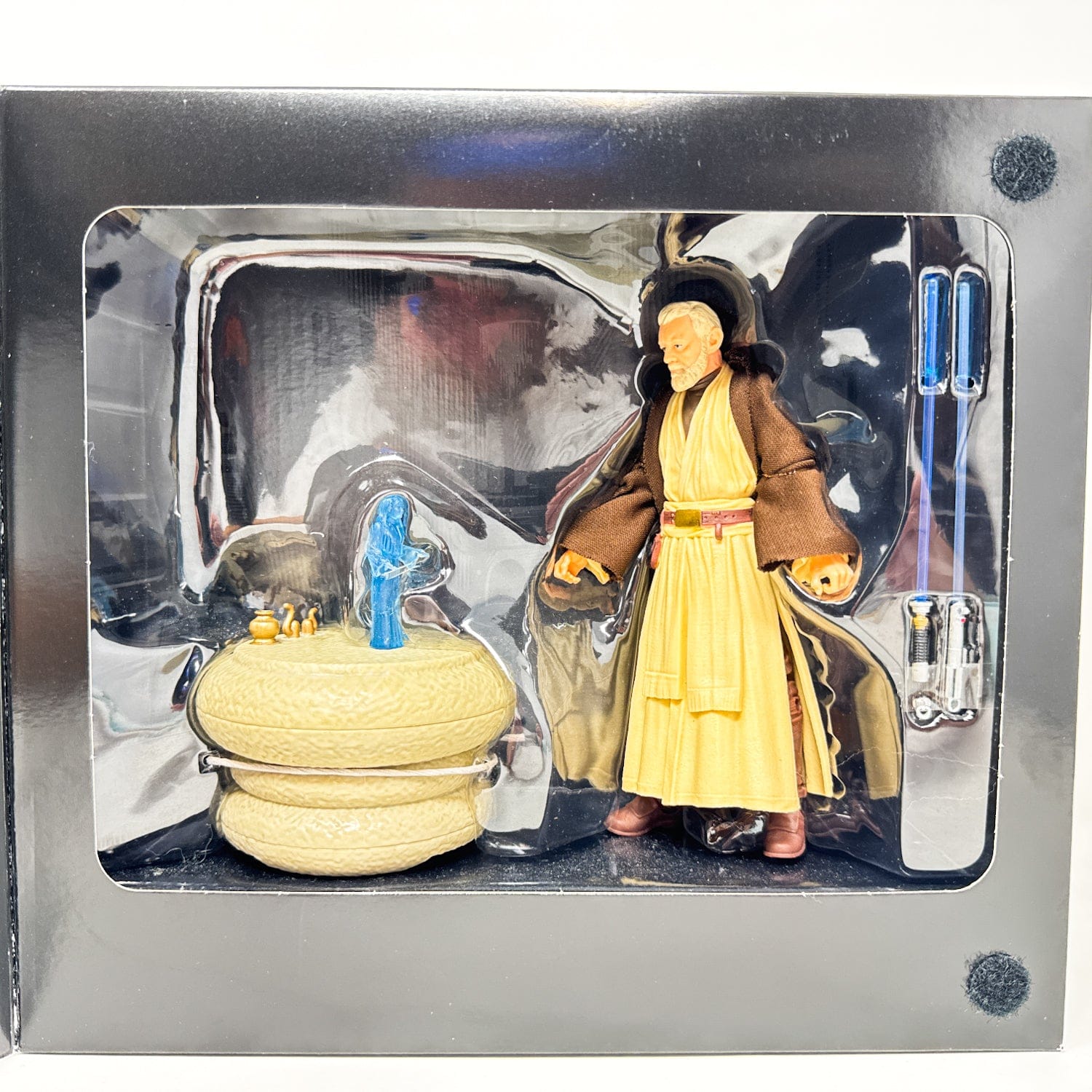 Vintage Hasbro Star Wars Black Series Sealed Figures Obi-Wan Kenobi with Leia Hologram Table (SDCC 2016) - Black Series Hasbro Star Wars Box Set