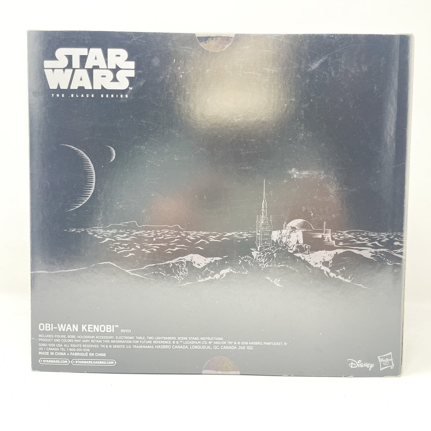 Vintage Hasbro Star Wars Black Series Sealed Figures Obi-Wan Kenobi with Leia Hologram Table (SDCC 2016) - Black Series Hasbro Star Wars Box Set