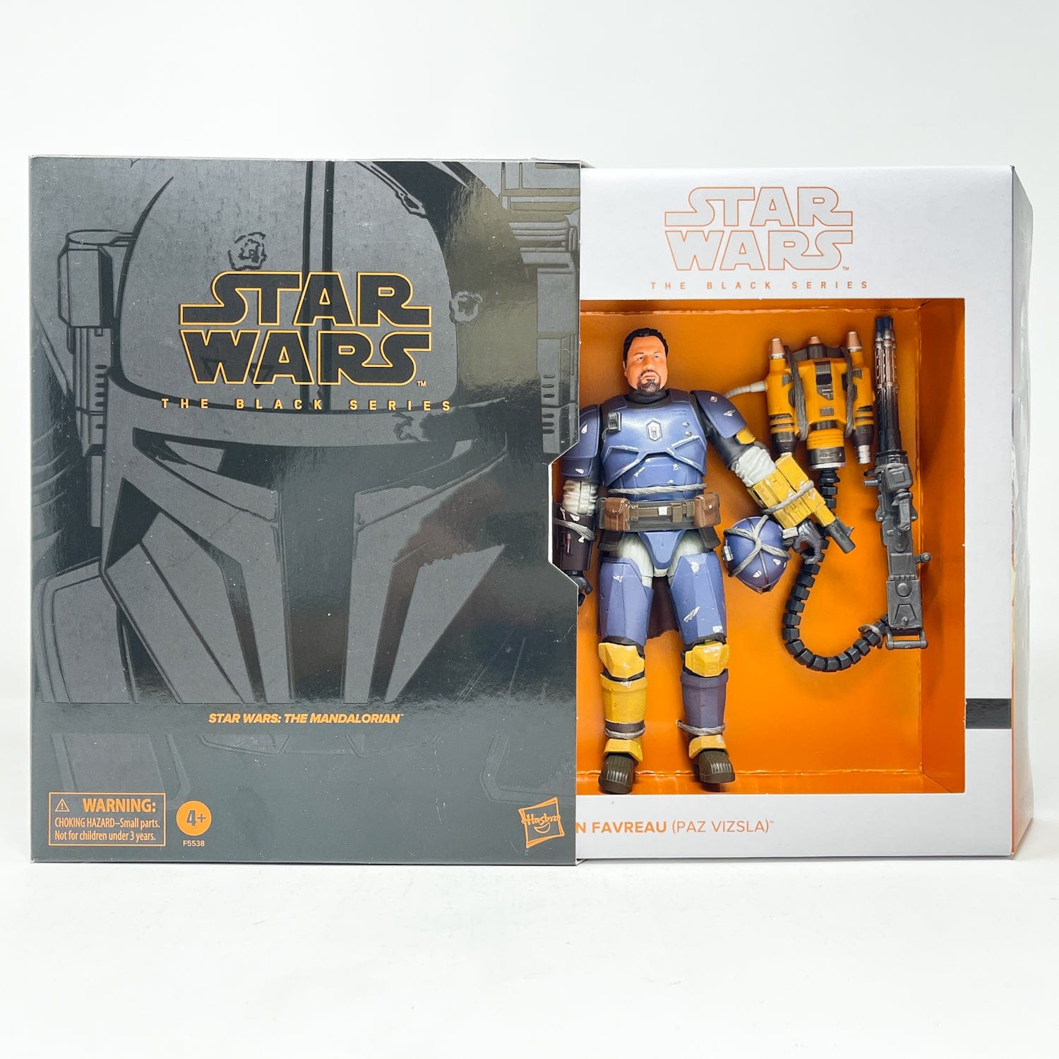 Vintage Hasbro Star Wars Black Series Sealed Figures Paz Vizsla aka John Favreau (Deluxe) - Hasbro Black Series