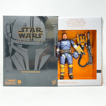 Vintage Hasbro Star Wars Black Series Sealed Figures Paz Vizsla aka John Favreau (Deluxe) - Hasbro Black Series
