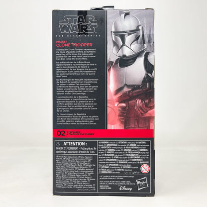 Vintage Hasbro Star Wars Black Series Sealed Figures Phase I Clone Trooper AOTC 02 - Hasbro Black Series (2021)
