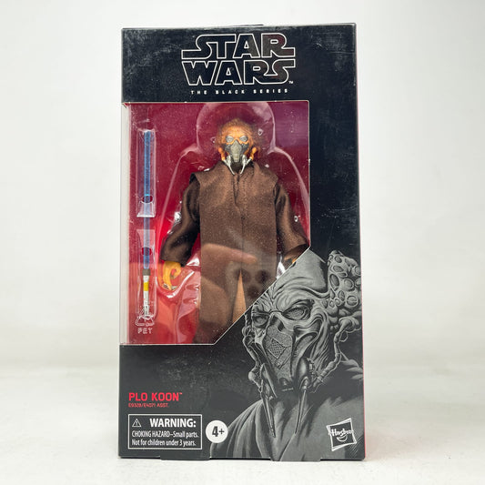 Vintage Hasbro Star Wars Black Series Sealed Figures Plo Koon #109 - Hasbro Black Series (2020)
