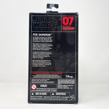 Vintage Hasbro Star Wars Black Series Sealed Figures Poe Dameron (TFA) #07 - Hasbro Black Series (2015)