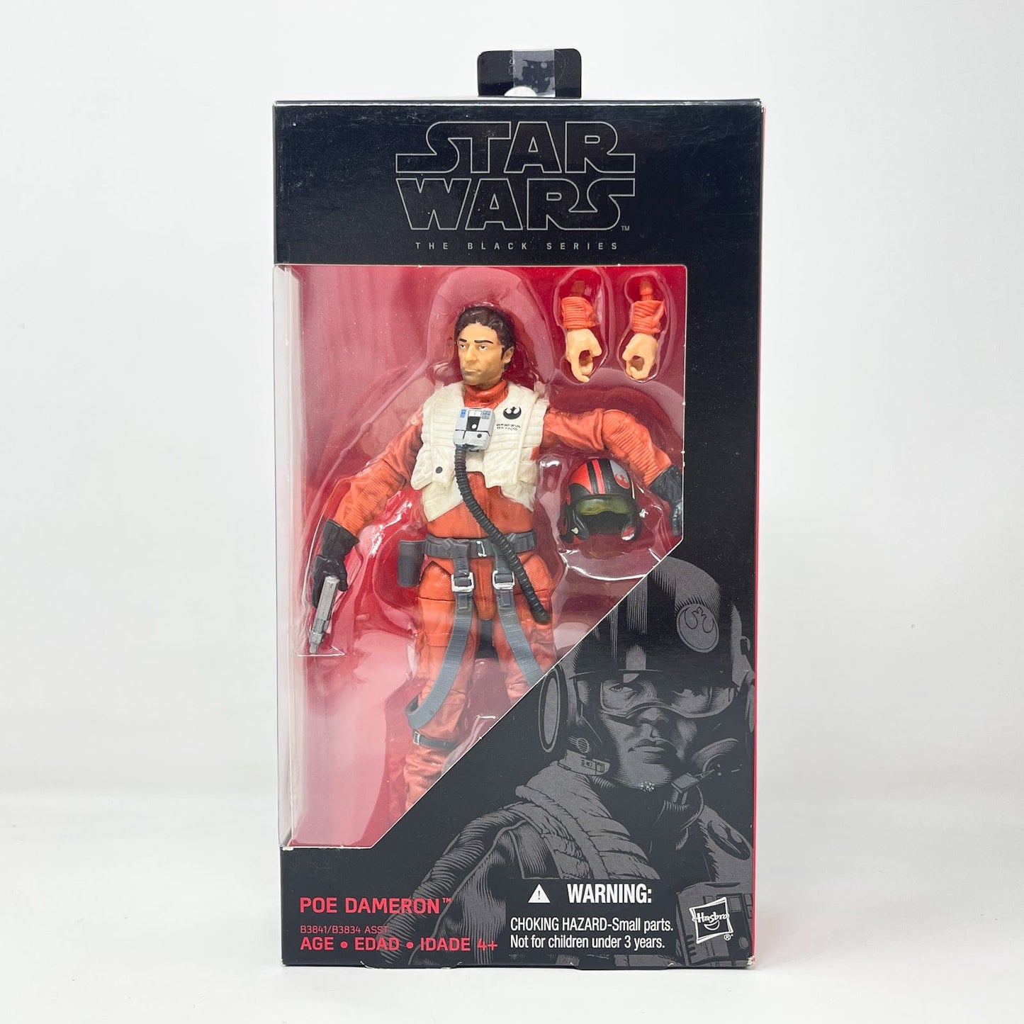 Vintage Hasbro Star Wars Black Series Sealed Figures Poe Dameron (TFA) #07 - Hasbro Black Series (2015)