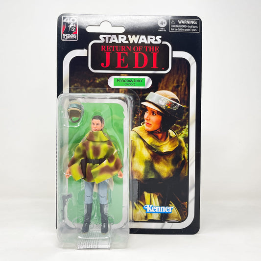 Vintage Hasbro Star Wars Black Series Sealed Figures Princess Leia (Endor) (ROTJ) - 40th Anniversary - Hasbro Black Series (2023)