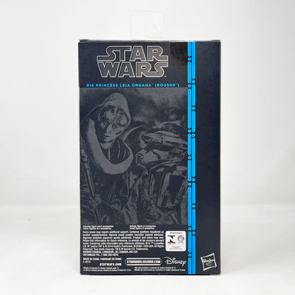 Vintage Hasbro Star Wars Black Series Sealed Figures Princess Leia Organa (Boushh) #16 - Blue Line - Hasbro Black Series (2015)