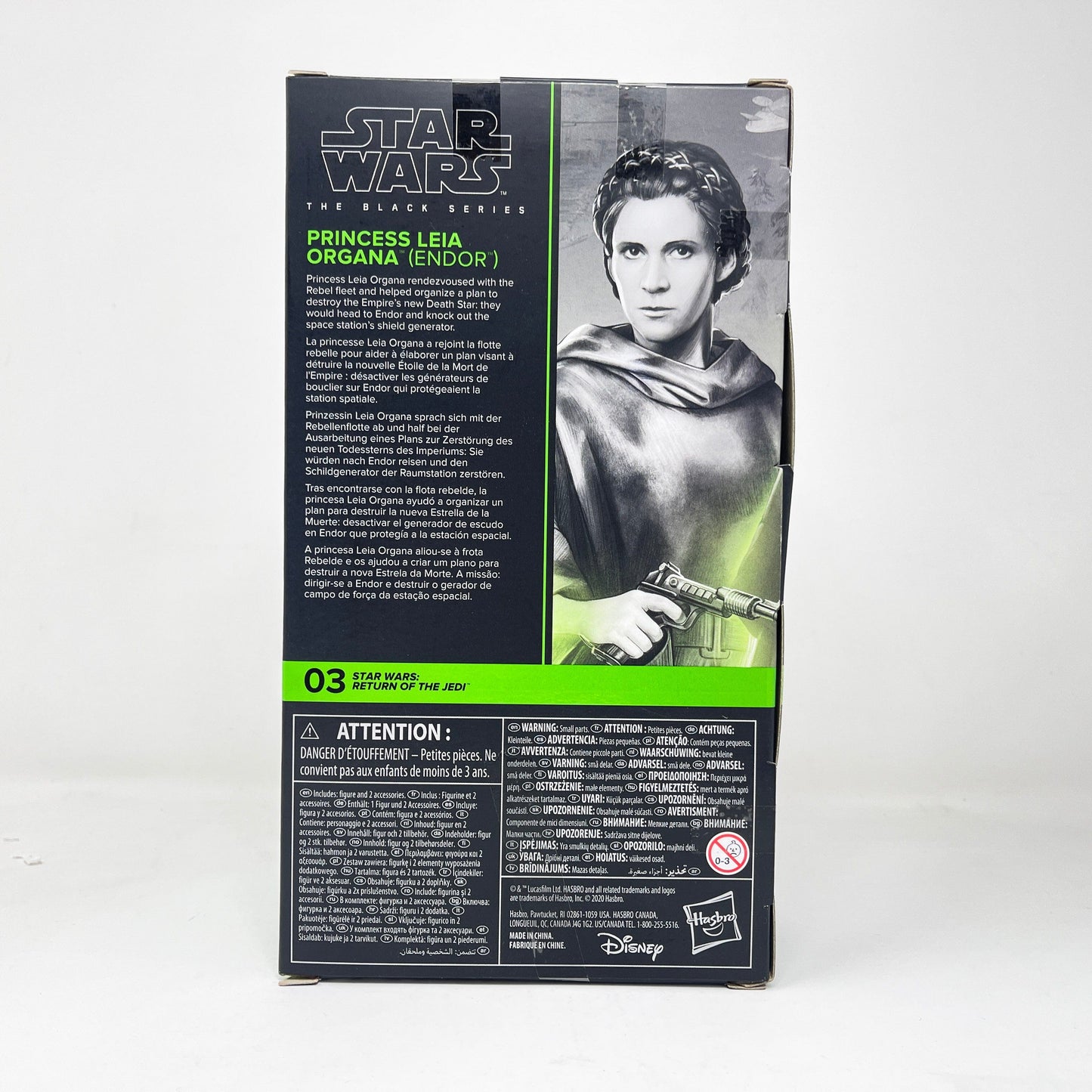 Vintage Hasbro Star Wars Black Series Sealed Figures Princess Leia Organa (Endor) ROTJ03 - Black Series Hasbro Star Wars Action Figure