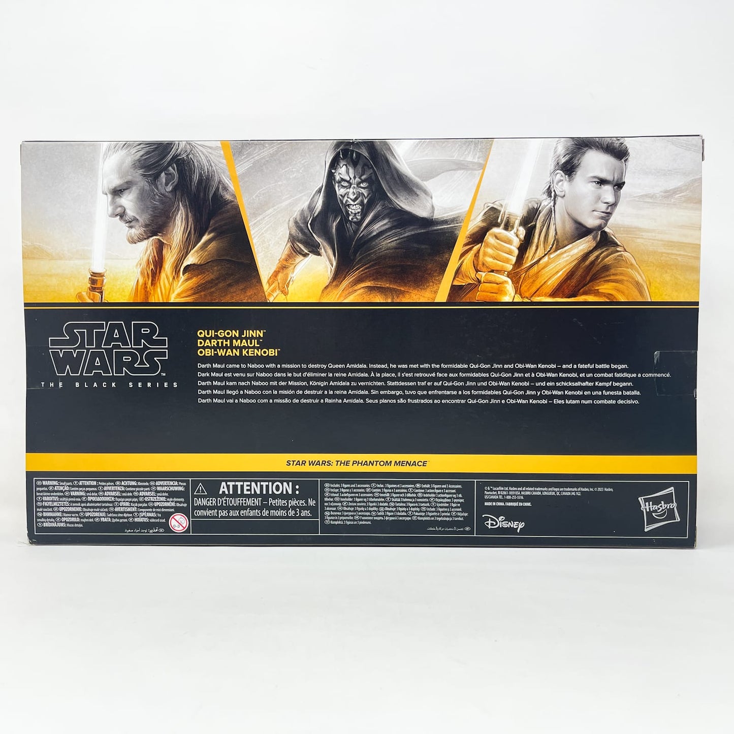 Vintage Hasbro Star Wars Black Series Sealed Figures Qui-Gon, Darth Maul & Obi-Wan Kenobi Duel of the Fates 3-Pack – Hasbro Black Series (2024)
