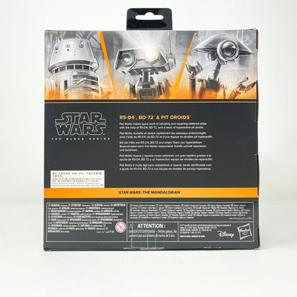 Vintage Hasbro Star Wars Black Series Sealed Figures R5-D4, BD-72 & Pit Droids (Deluxe) - Black Series Hasbro Star Wars