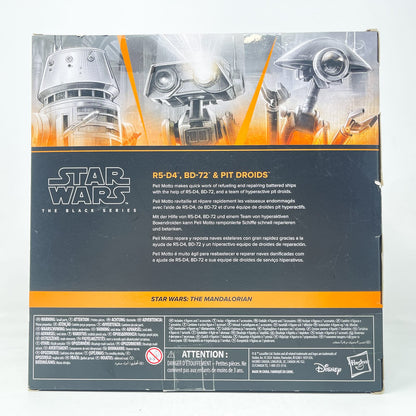 Vintage Hasbro Star Wars Black Series Sealed Figures R5-D4, BD-72 & Pit Droids (Deluxe) - Hasbro Black Series (2024)