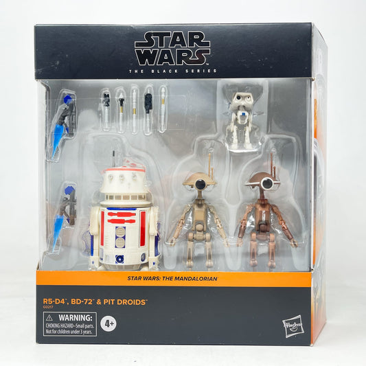 Vintage Hasbro Star Wars Black Series Sealed Figures R5-D4, BD-72 & Pit Droids (Deluxe) - Hasbro Black Series (2024)