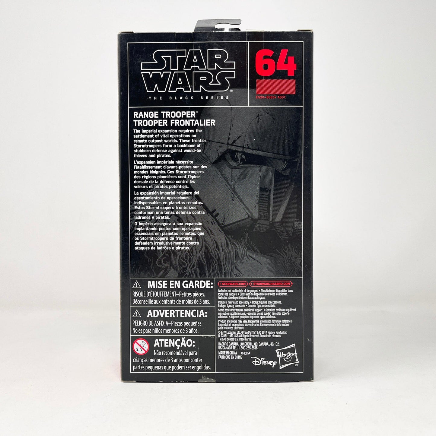 Vintage Hasbro Star Wars Black Series Sealed Figures Range Trooper (SOLO) #64 (2017) - Black Series Hasbro Star Wars