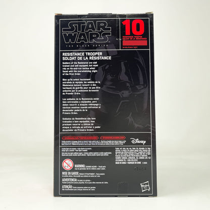 Vintage Hasbro Star Wars Black Series Sealed Figures Resistance Trooper -TFA #10 - Hasbro Black Series (2015)