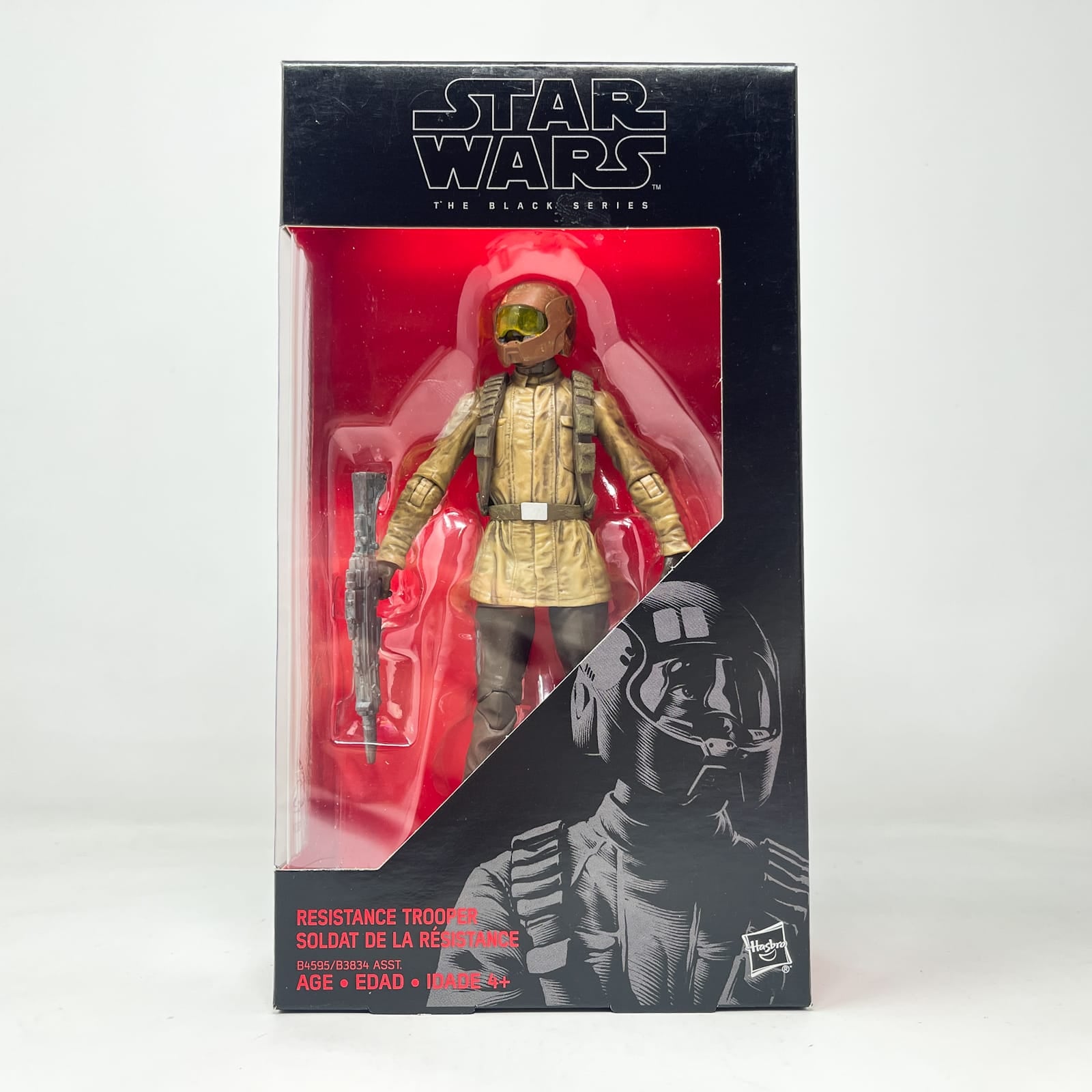 Vintage Hasbro Star Wars Black Series Sealed Figures Resistance Trooper -TFA #10 - Hasbro Black Series (2015)