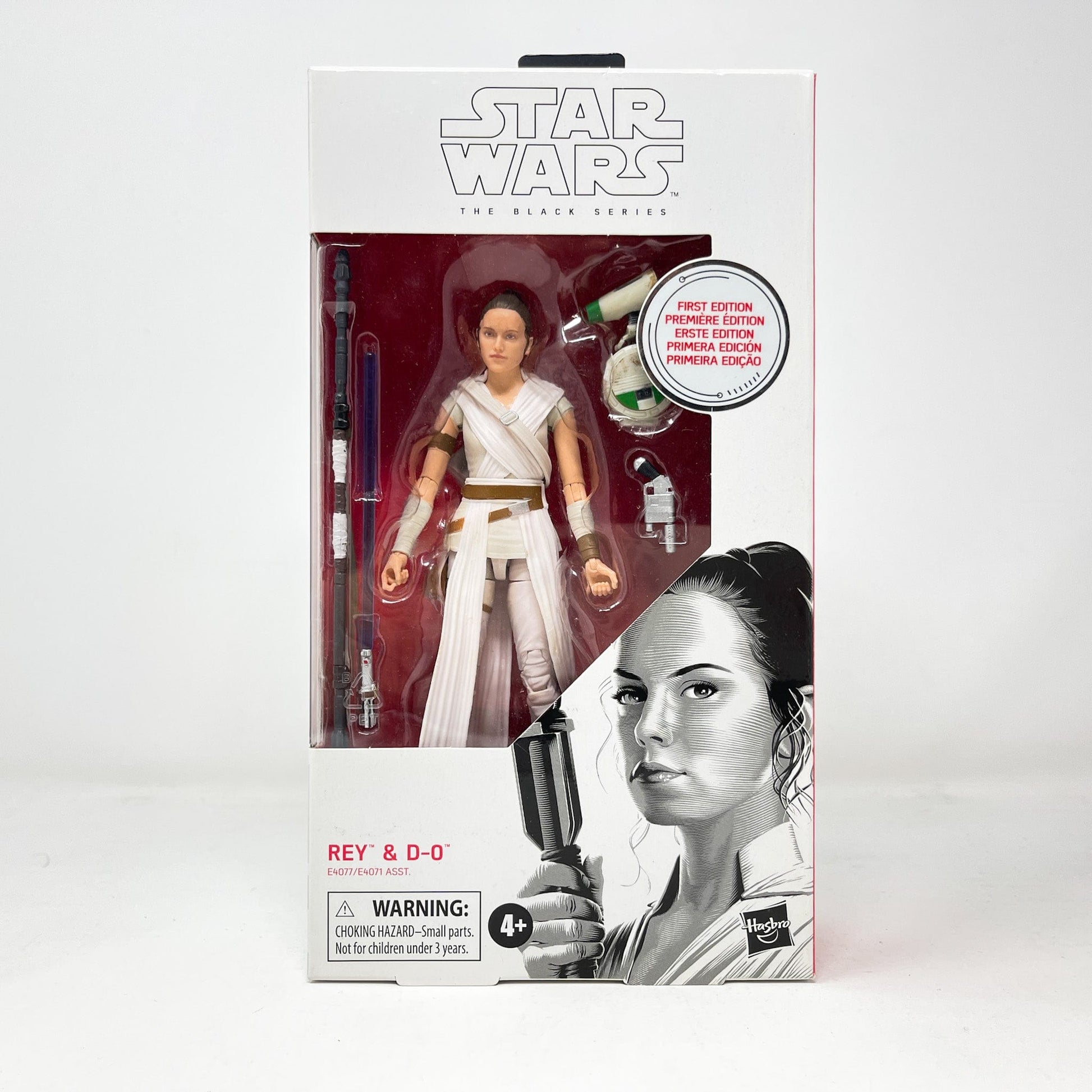 Vintage Hasbro Star Wars Black Series Sealed Figures Rey & D-O (First Edition) #91 - Black Series Hasbro Star Wars Action Figure