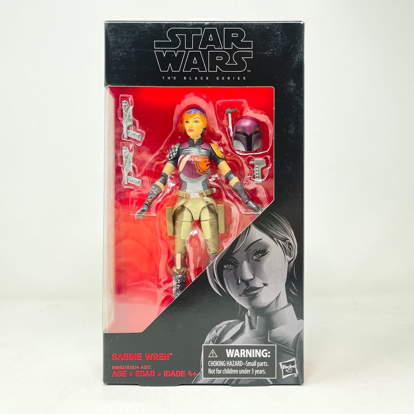 Vintage Hasbro Star Wars Black Series Sealed Figures Sabine Wren (Rebels) #33 (2016) - Black Series Hasbro Star Wars Action Figure