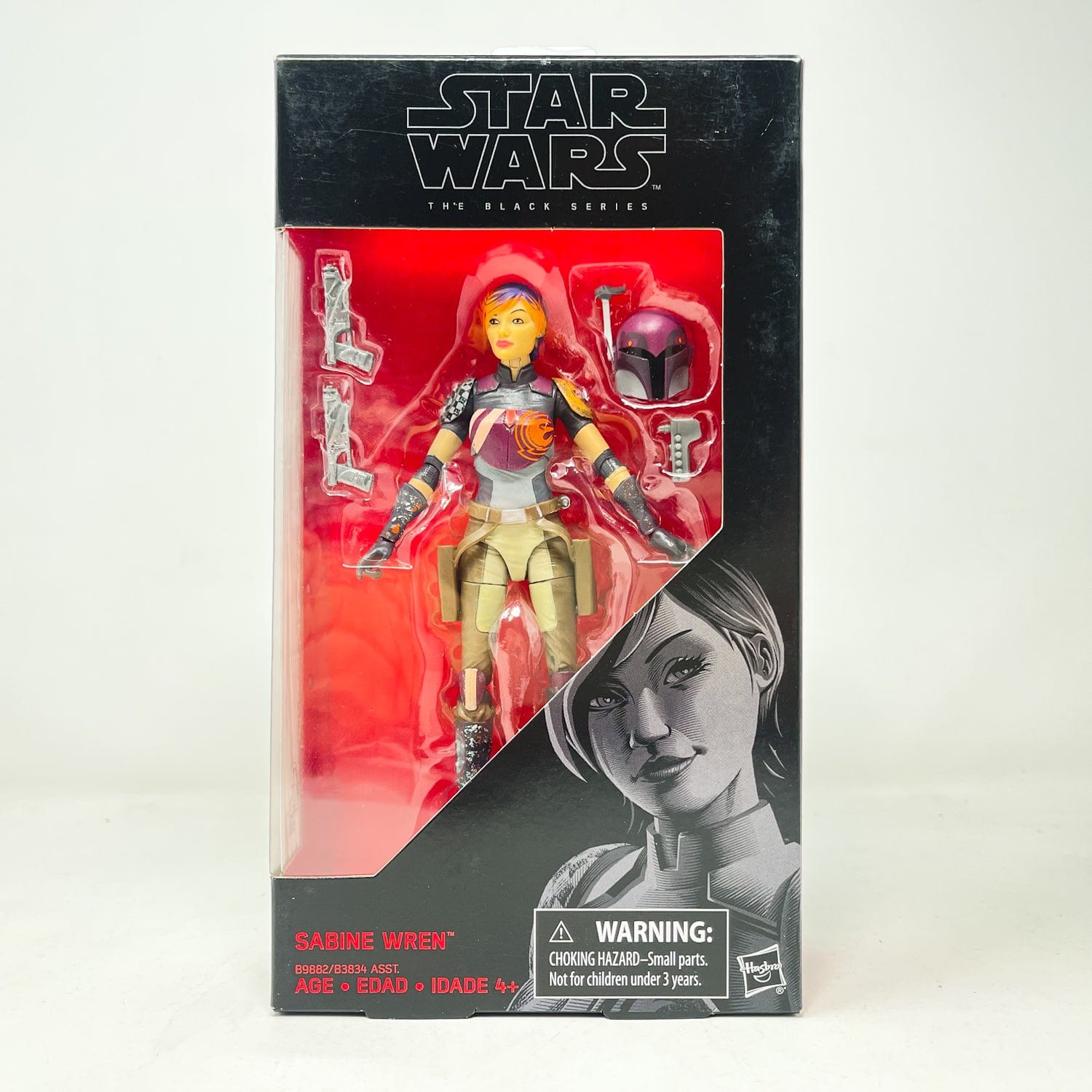 Vintage Hasbro Star Wars Black Series Sealed Figures Sabine Wren (Rebels) #33 (2016) - Black Series Hasbro Star Wars Action Figure