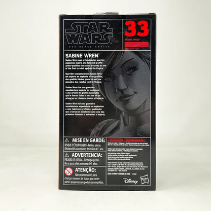 Vintage Hasbro Star Wars Black Series Sealed Figures Sabine Wren (Rebels) #33 - Hasbro Black Series (2016)